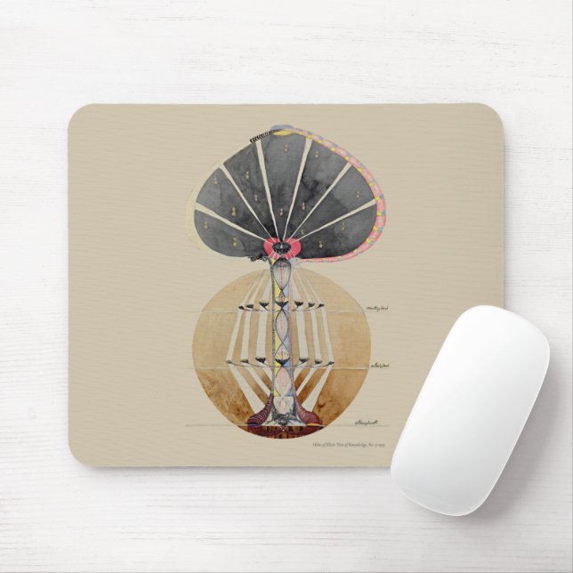 Mousepad Hilma af Klint - Árvore do Conhecimento, nº 3 (Com mouse)