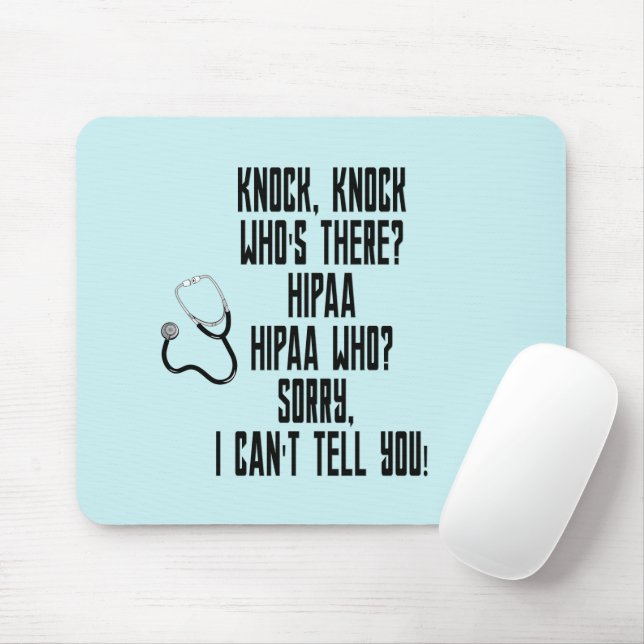 Mousepad HIPAA Humor (Com mouse)