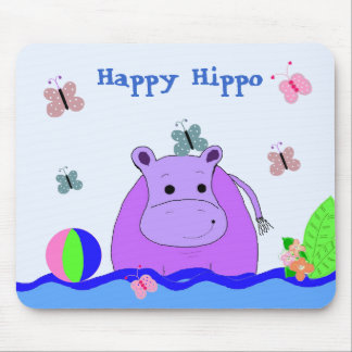 Mousepad Hipopótamo Muito Feliz