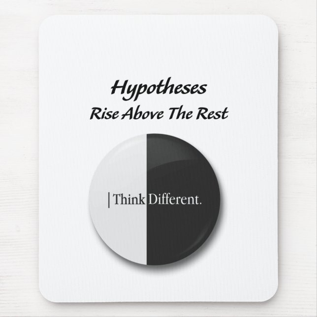 Mousepad "Hipóteses: Erga-se acima dos demais: motivacional (Frente)