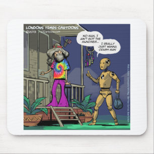 Mousepad Hippie do Teste de Colisão Engraçado