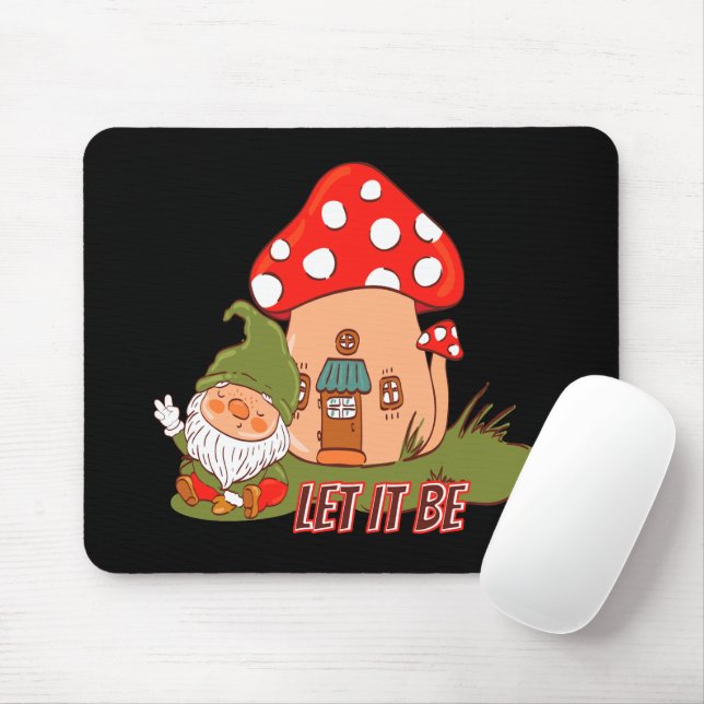 Mousepad Hippie Que Seja Gnomo (Com mouse)