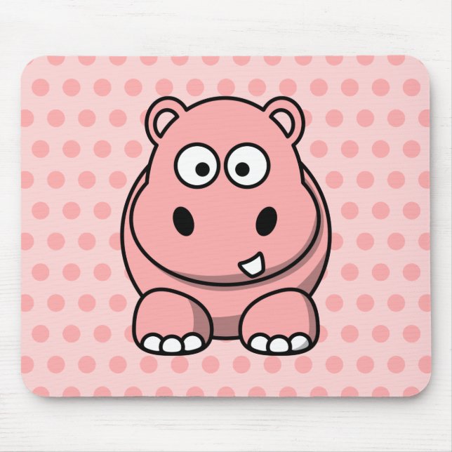Mousepad Hippo Rosa Bonito (Frente)