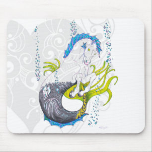 Mousepad Hippocampus (crânio) com coração de cinza