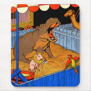 Mousepad hippopótamo e amigos chorando nos anos 30