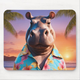 Mousepad Hippopotamus Holiday