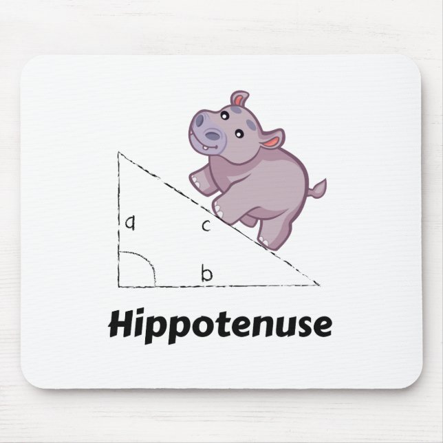 Mousepad Hippotenuse Engraçado Math (Frente)