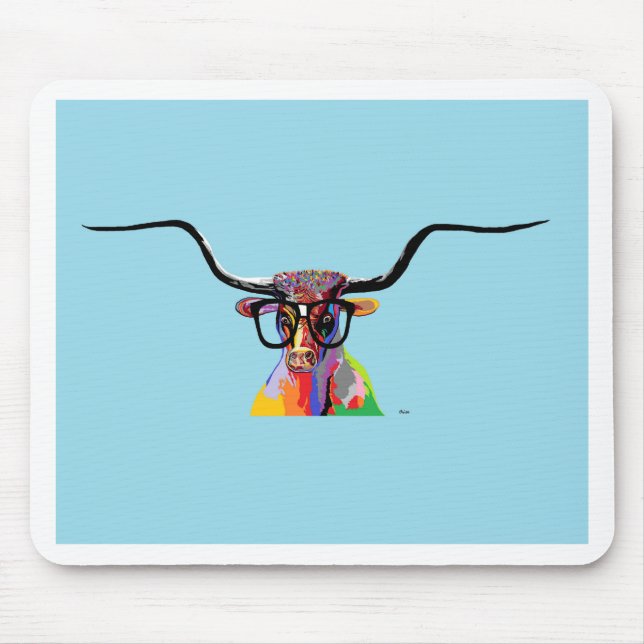 Mousepad Hipster Longhorn (Frente)