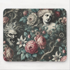 Mousepad Histeria Esconde-se nos Blooms - Vitoriano Gótico