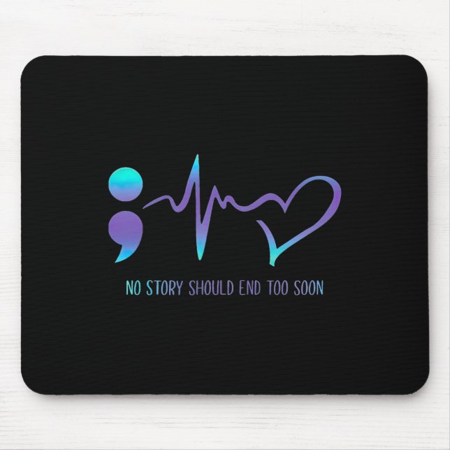 Mousepad História Deve Acabar Demais Rapidamente Sensibiliz (Frente)