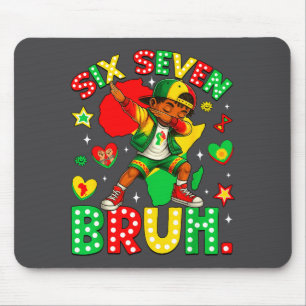 Mousepad História Divertida do Bruh Dabbing 67 Afro-America
