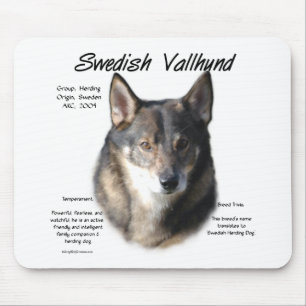 Mousepad História do Vallhund Sueco