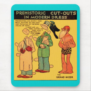 Mousepad história em quadrinhos de papel boneco caverna Gr