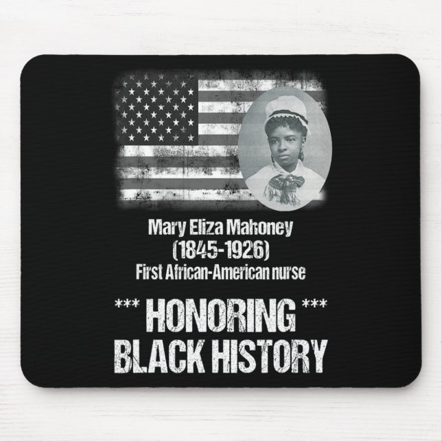 Mousepad História Negra Apresentando 1rua Enfermeira Afro-A (Frente)