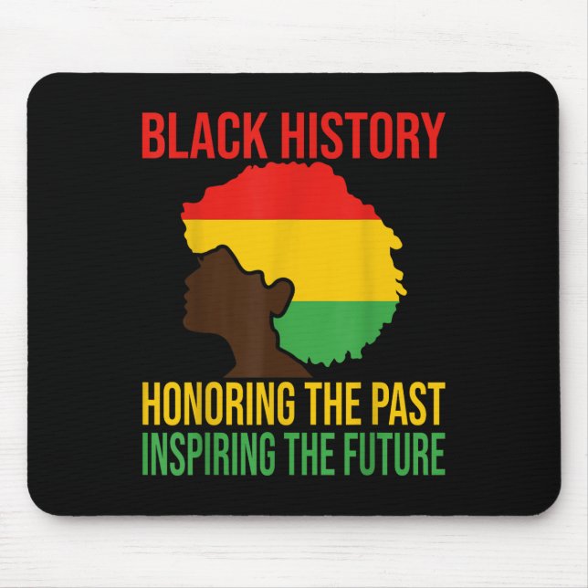 Mousepad História Negra Honrando Homens Futuros Inspiradore (Frente)