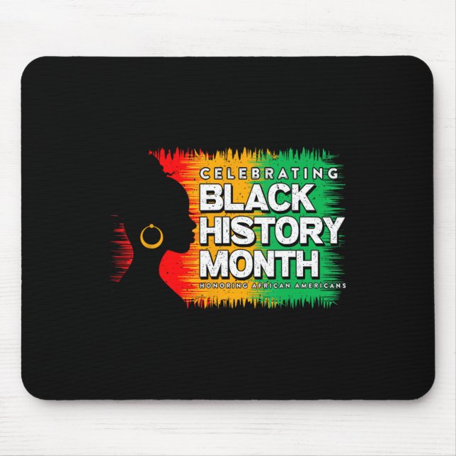 Mousepad História Negra Mês Afro-Americano Junteen (Frente)