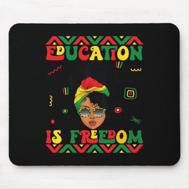Mousepad História Negra Mês Educação É Professora Em Liberd (Frente)