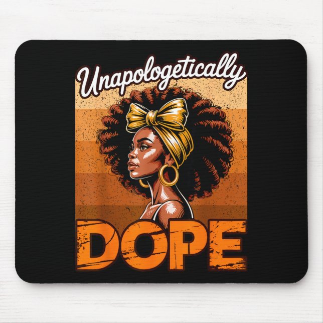 Mousepad História Negra Sem Desculpas Mulheres Meninas June (Frente)