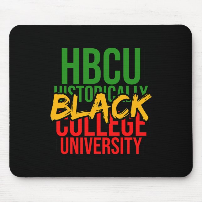 Mousepad História Negra Sonho Influente De Hbcu Como Martin (Frente)
