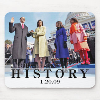 Mousepad HISTÓRIA: Presidente Obama Swearing Cerimónia