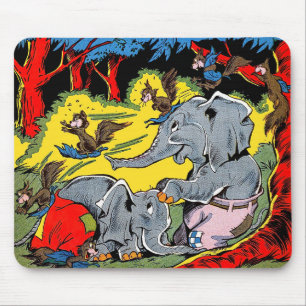 Mousepad Histórias em quadrinhos de colheita de animais