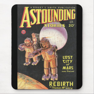 Mousepad Histórias surpreendentes cómicas 1934 de Sci Fi do