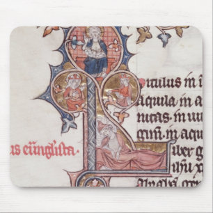 Mousepad Historiated rubrica "L" que descreve a árvore de
