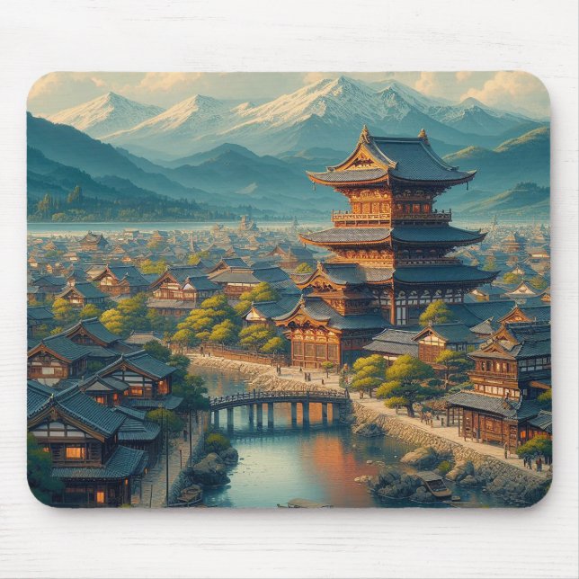 Mousepad Historic Nara , Monumentos de Nara Antiga (Frente)