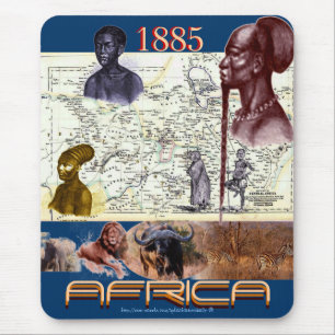 Mousepad Histórico de 1885 da África Nativa