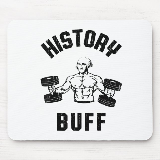 Mousepad History Buff Funny George Washington Workout , Sma (Frente)