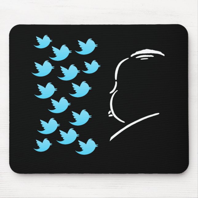 Mousepad Hitch and Tweets (Frente)