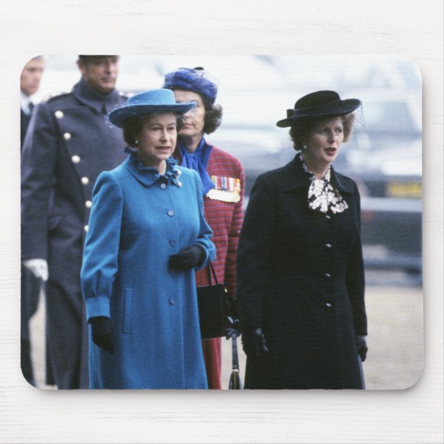 Mousepad HM Queen Elizabeth II-Margaret Thatcher (Frente)