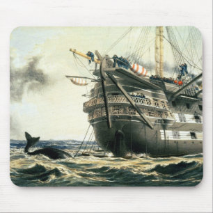 Mousepad HMS Agamemnon que coloca o cabo atlântico