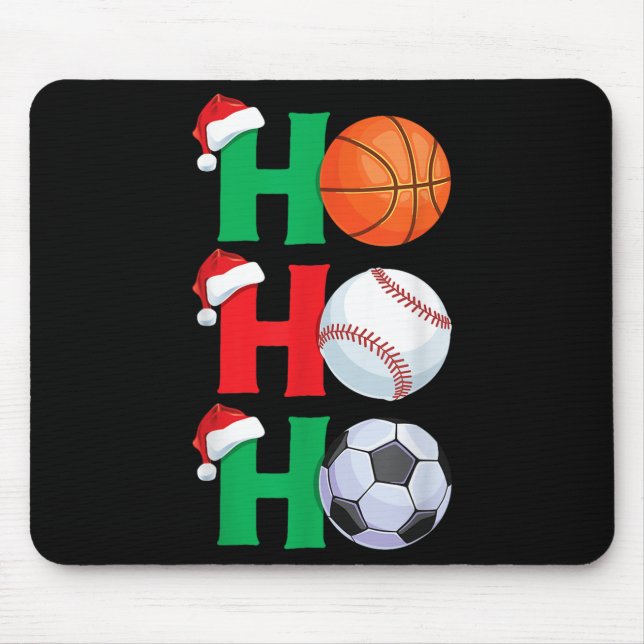 Mousepad Ho Ho Boys Natal Srt Basball Baseball S (Frente)