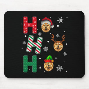 Mousepad Ho Ho Ho Chow Chow Dog Lover Correspondente ao Nat