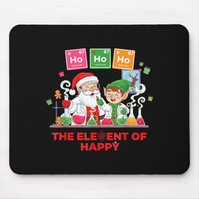 Mousepad Ho Ho Ho Holmium Chemistry Element 67 Meme Of Peri (Frente)