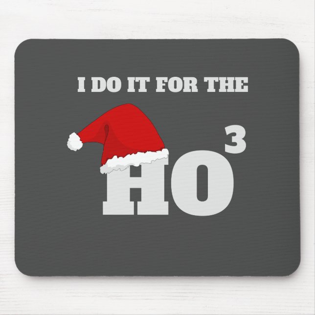 Mousepad Ho Ho Ho | Presente de Natal Engraçado (Frente)