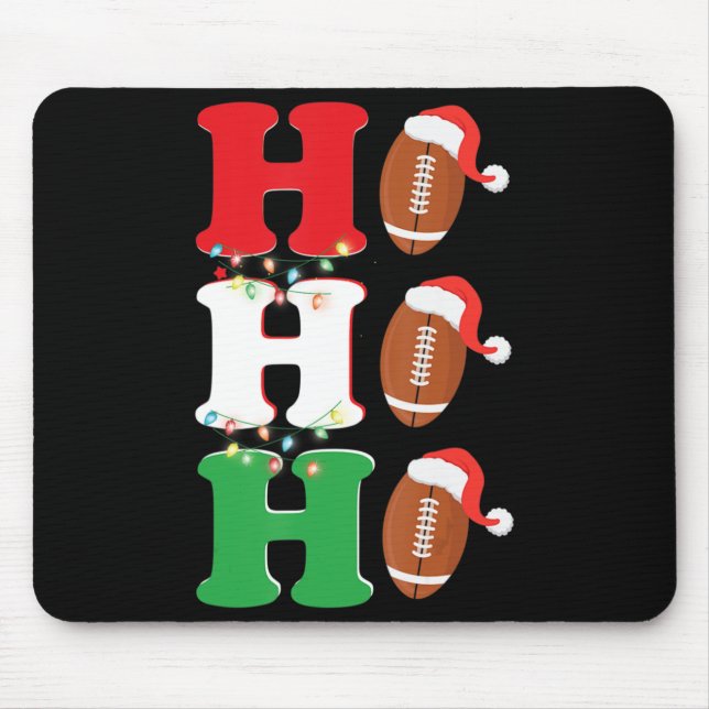 Mousepad Ho Ho Santa Hat - Natal (Frente)