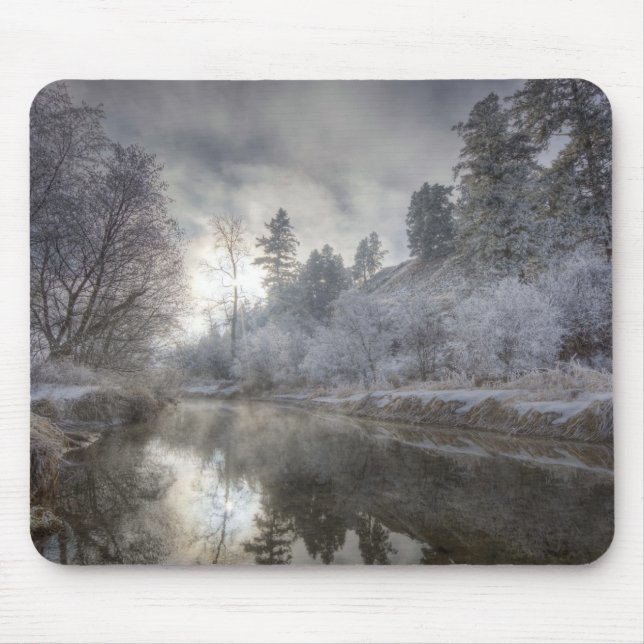 Mousepad Hoarfrost ao longo de uma disputa na Ilha Kelly (Frente)