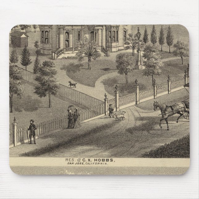 Mousepad Hobbs, residências Bradley (Frente)