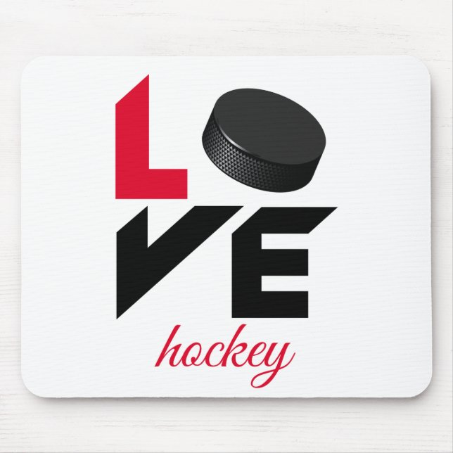 Mousepad Hockey com amor (Frente)