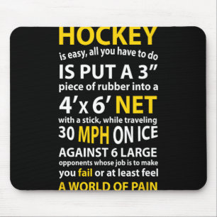 Mousepad Hockey De Diversão É Um Presente Fácil Para Mulher