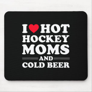 Mousepad Hockey Divertido Eu Adoro Mães De Hóquei Quente E