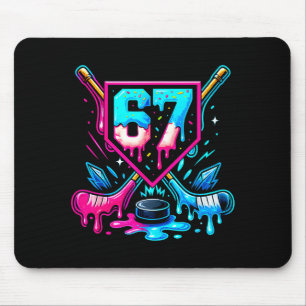 Mousepad Hockey Drip 6 7 Número 67 Seis Sete Meme Homens Me