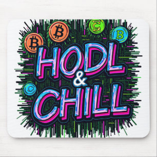 Mousepad HODL e refrigeração - Ande o 🚀 de Onda Crypto"