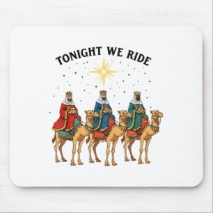 Mousepad Hoje à Noite Cavalgamos Natal, 3 Reis Divertidos N