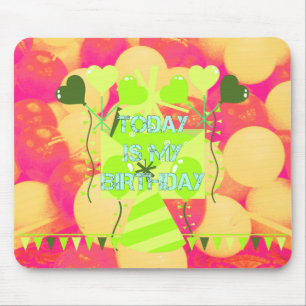 Mousepad Hoje é o meu aniversário