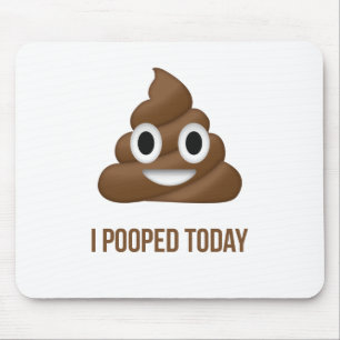 Mousepad Hoje Eu Coloquei Engraçado Emoticon