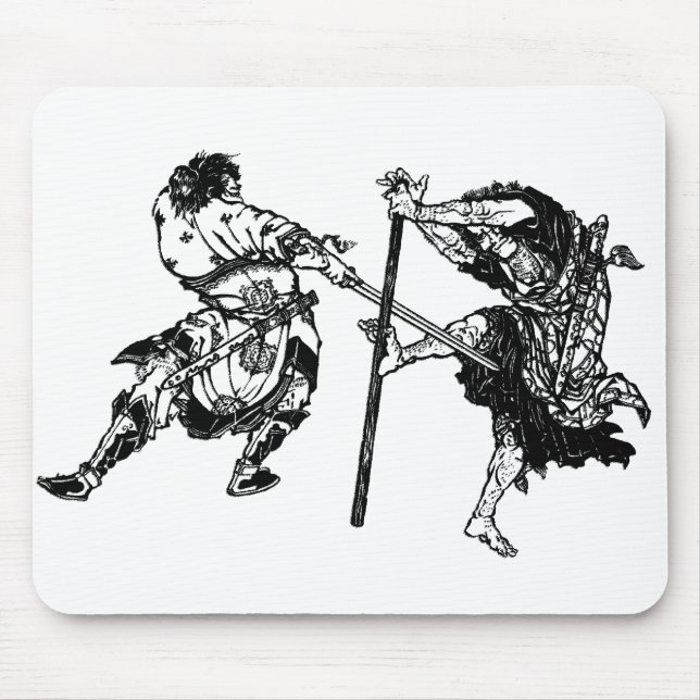 Mousepad Hokusai manga samurai 1 (Frente)