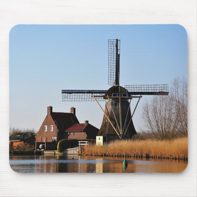 Mousepad Hollandse Molen aan de waterkant. (Frente)